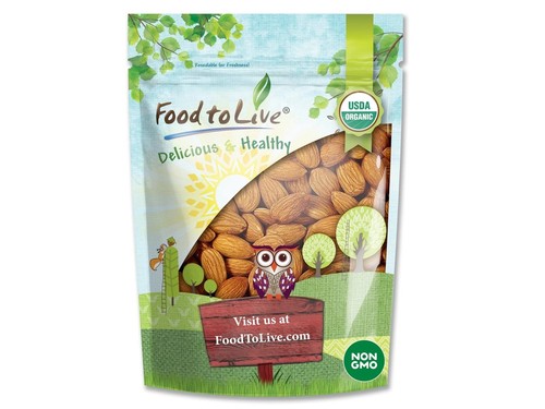 Organic imported raw almonds - almonds,